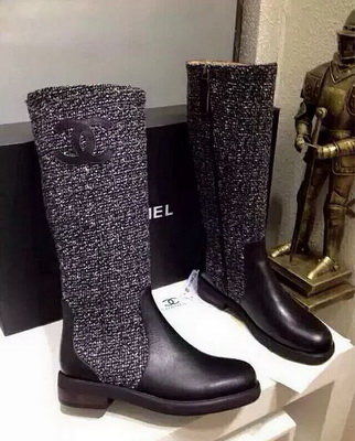 CHANEL Knee-high boots Lined with fur Women--020